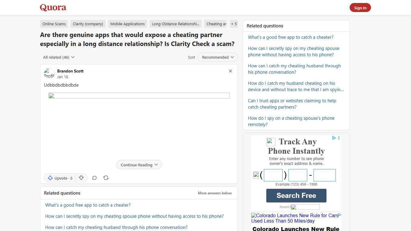 Are there genuine apps that would expose a cheating partner especially in a long distance relationship? Is Clarity Check a scam? - Quora